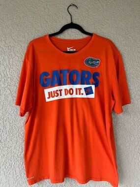 Nike Orange The Nike Tee Graphic Logo T-Shirt